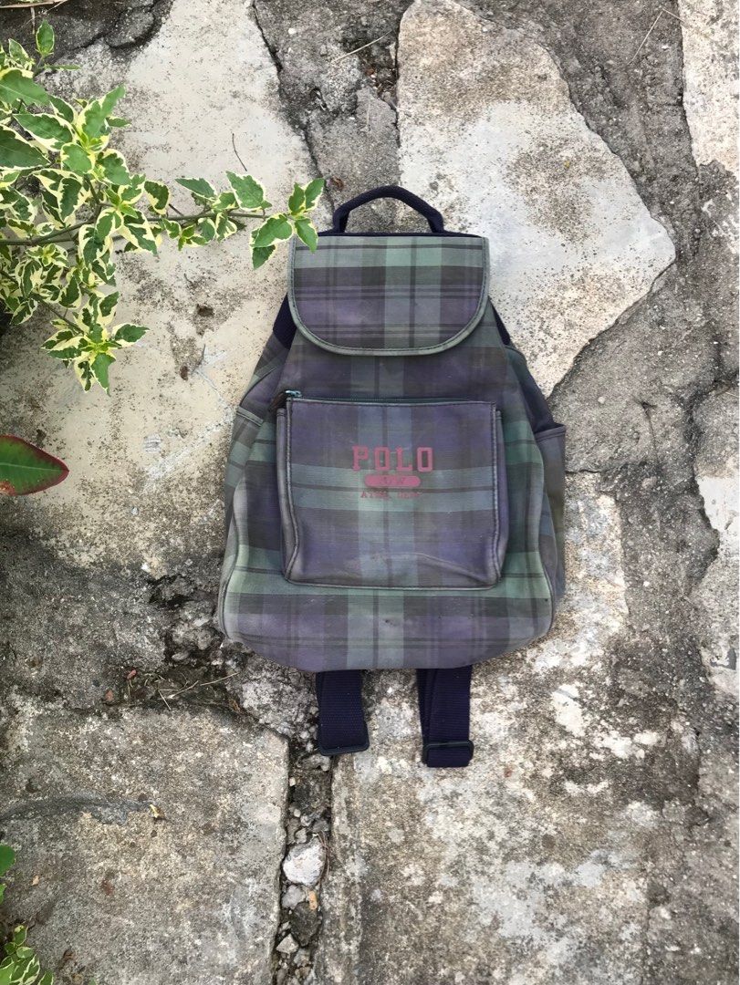 Vintage polo backpack cheap
