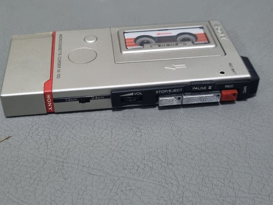 Vintage Sony Micro Cassette Corder M100 (Category: Portable Music Players) located in Silang. Submitted by samflores2k4t7 (Listing ID 1315804525, Image 3). Description: For sale Vintage Sony Micro Cassette Corder M100 Mad3 in Japan Selling as is untested sold as defective.