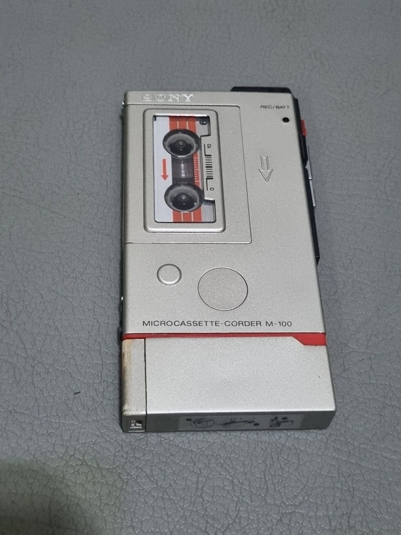 Vintage Sony Micro Cassette Corder M100 (Category: Portable Music Players) located in Silang. Submitted by samflores2k4t7 (Listing ID 1315804525, Image 2). Description: For sale Vintage Sony Micro Cassette Corder M100 Mad3 in Japan Selling as is untested sold as defective.
