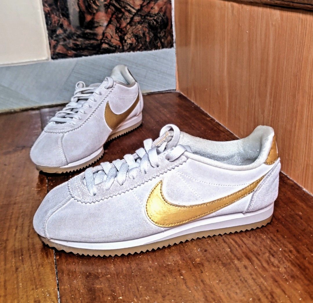 Women s Nike Cortez Phantom Metallic Gold size 38.5
