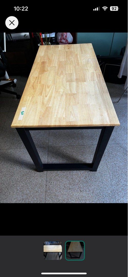 Work table (Category: Tables & Sets) located in Singapore. Submitted by paperland.sg (Listing ID 1315712024, Image 2). Description: Beautiful sturdy study table.