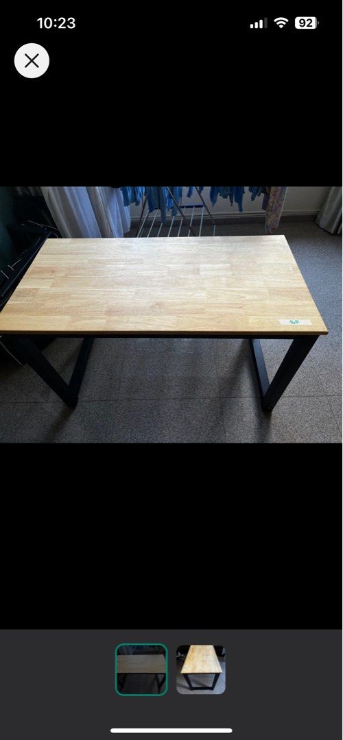 Work table (Category: Tables & Sets) located in Singapore. Submitted by paperland.sg (Listing ID 1315712024, Image 1). Description: Beautiful sturdy study table.