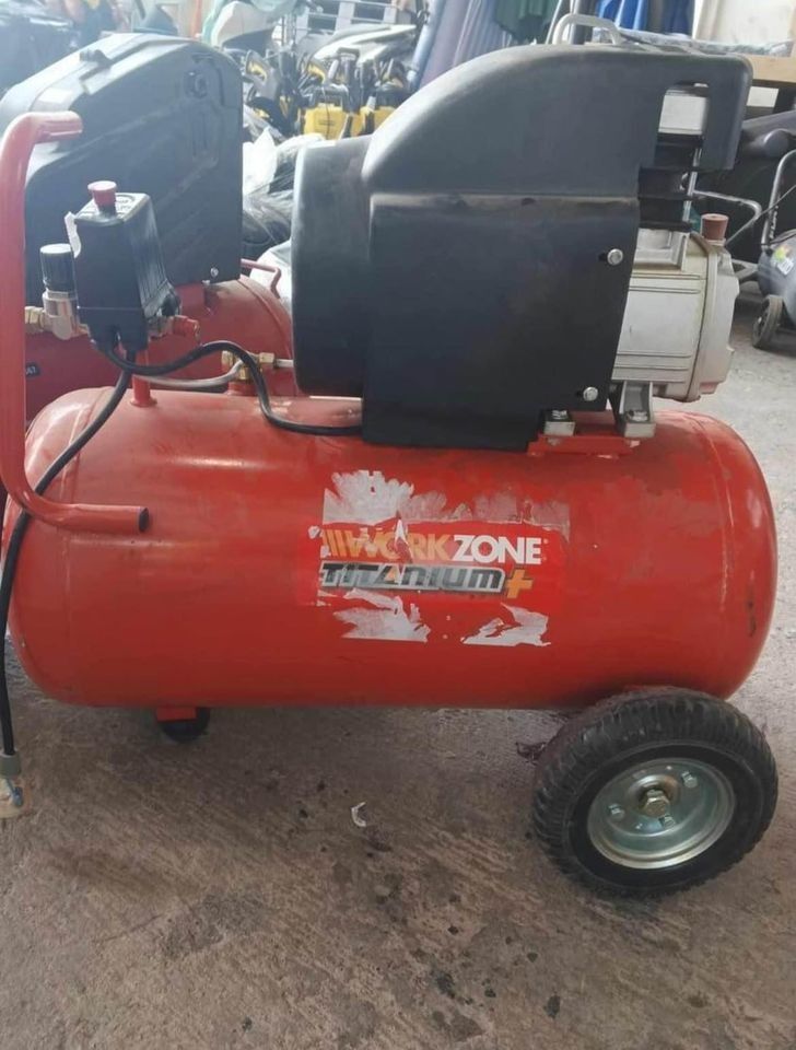 Work zone Titanium Air Compressor Premium 2.5 HP, Furniture & Home ...