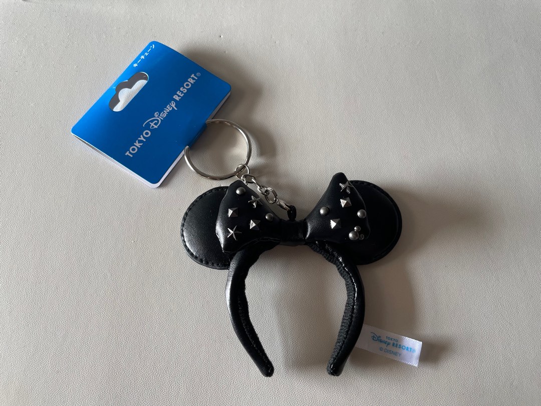WTS Tokyo Disneysea Minnie Ears Headband Leather Keychain Hobbies Toys Memorabilia Collectibles Fan Merchandise on Carousell