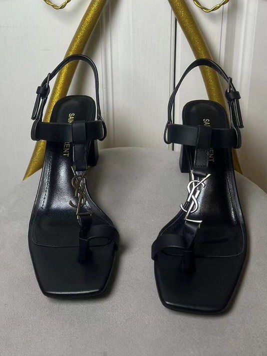 Ysl chunky heel on sale