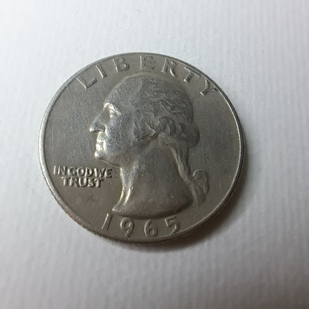 1965 Washington Quarter Error coin (Category: Currency) located in M'Lang. Submitted by ardinelle.finds (Listing ID 1315998996, Image 1). Description: 1965 Washington Error coin Message for the price..