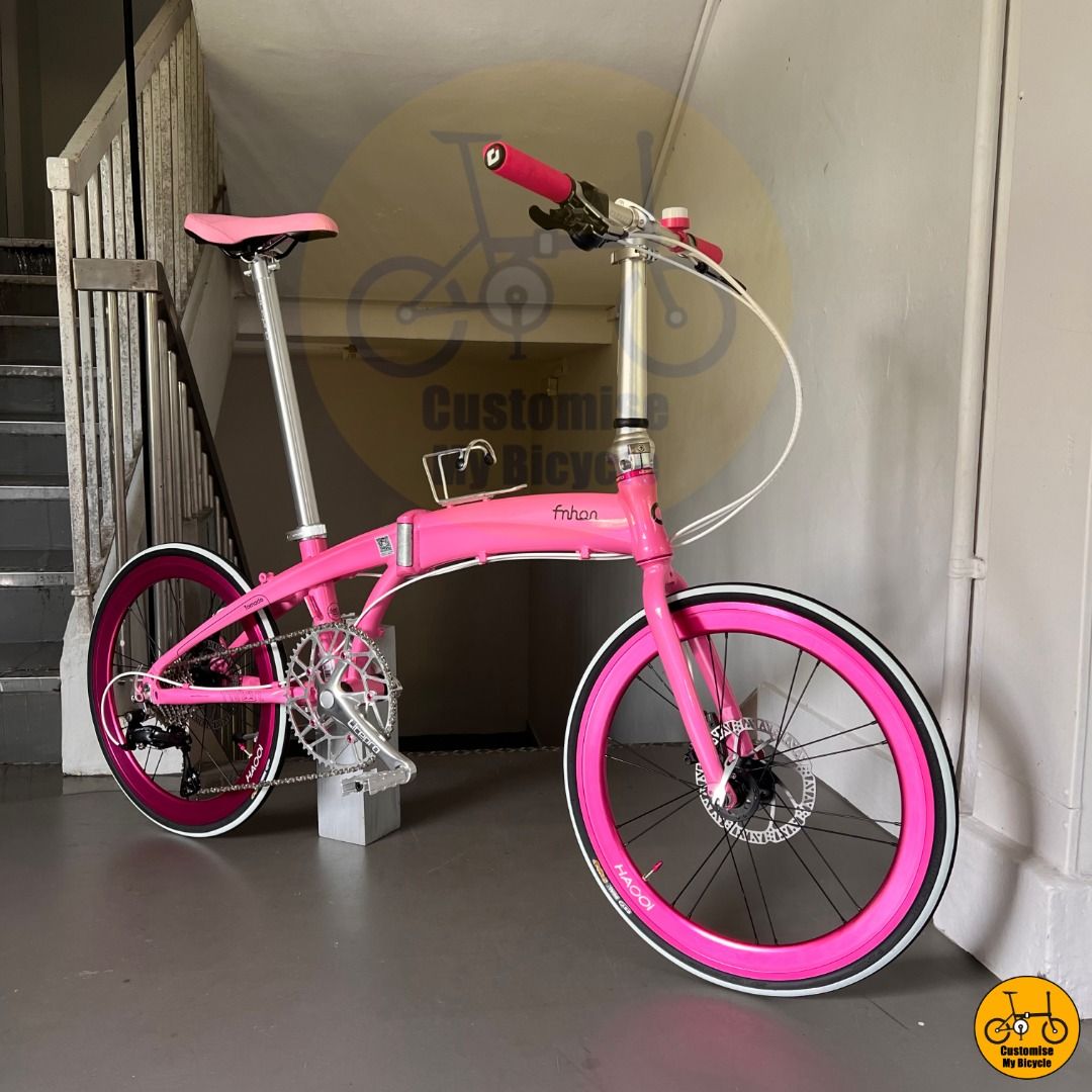 Fnhon Tornado 22 Shimano 9s Litepro Sora Sunshine Candy Pink Panter Pinkie Pie Lotso 451 20 inch Folding Foldable Foldie Bike Velocity Crius Liaoge Customise