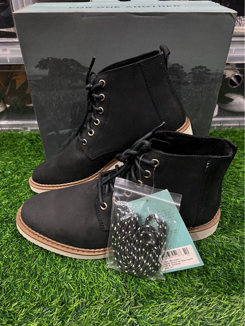 TOMS Porter Waxy Suede Boots Water Resistant