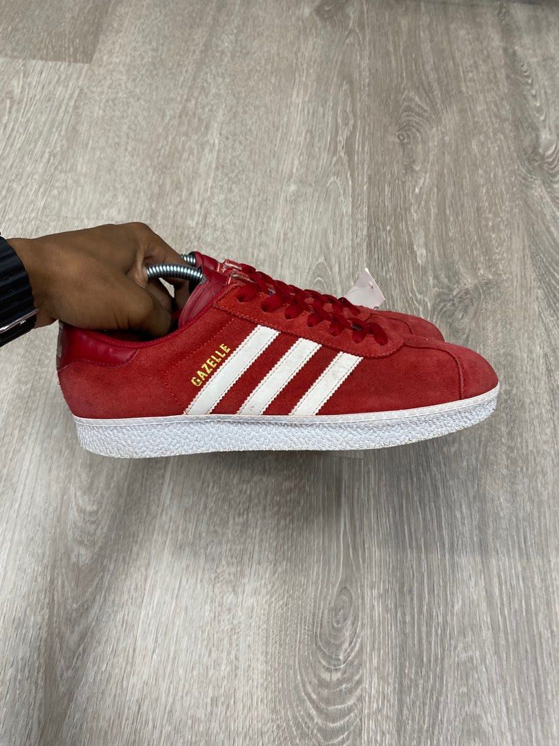 adidas gazelle silver green womens adidas Gazelle 'Team Victory Red Off White Cream White' Men's Shoes 9.5