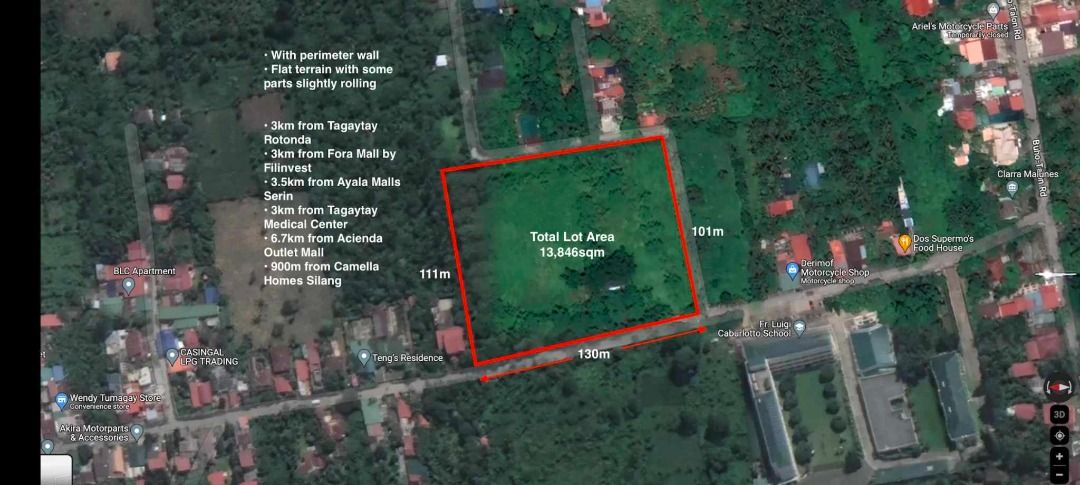 AMADEO FARM - RESORT LOT (Category: Lot) located in Mandaluyong City. Submitted by jimord_2020 (Listing ID 1315896632, Image 1). Description: A vacant lot in Amadeo, Cavite which can be used as a resort or farm lot highly accessible via concrete roads. 1.) Lot area of 13, 846 sqm. 2.) Located at Buho, Amadeo Cavite 3.) 3 Kms away from Tagaytay Rotonda 4.) 3.5 Kms away from Serin Ayala Malls 5.) 900 meters away from Camella Homes, Silang Tagaytay 
