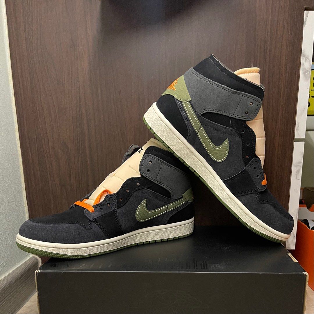 CHEAPEST AUTHENTIC Nike Air Jordan 1 AJ1 mid SE Craft Anthracite light Olive Men s Fashion Footwear Sneakers on Carousell