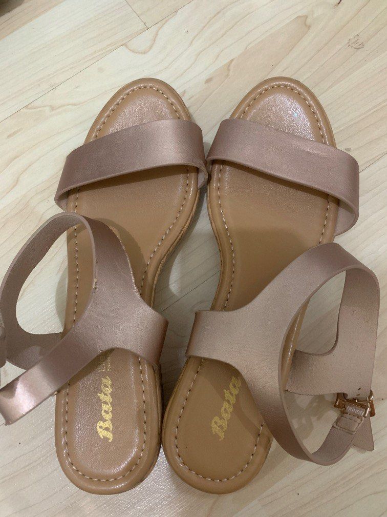 Sandal wedges bata discount