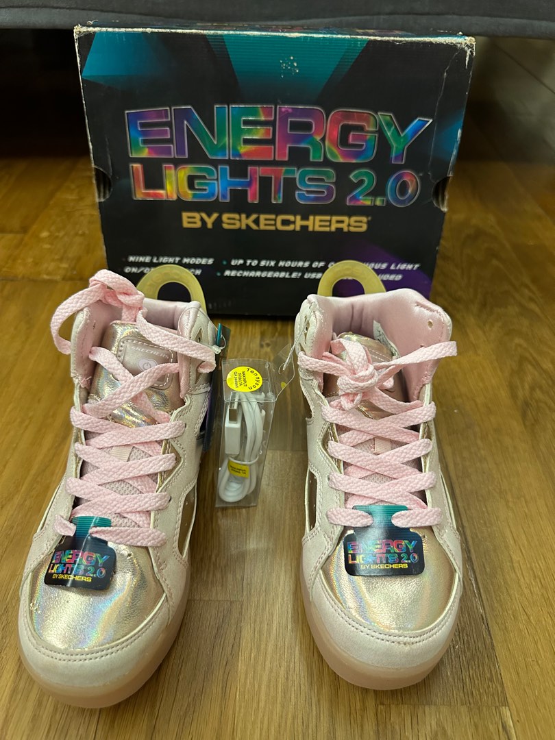 Brand new in box Girls Energy Lights Shoes by Skechers Babies Kids Babies Kids Fashion on Carousell