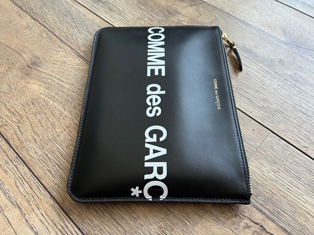 CDG Come Des Garçons Wallet Huge Logo Pouch, Luxury, Accessories