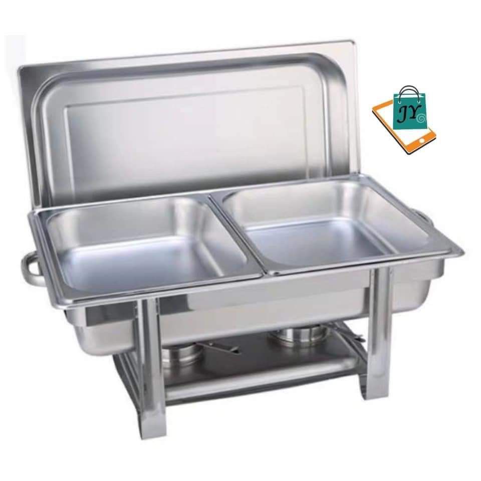 Chaffing Dish 11L Double (Category: Food Organization & Storage) located in Manila. Submitted by asstditems (Listing ID 1315977254, Image 1). Description: Item + delivery fee Same day delivery within metro manila Courier: Lalamove/ Grab Mode of Payment: CASH ON DELIVERY GCASH BANK TRANSFER Pm for inquiries! Happy Shopping & God bless.