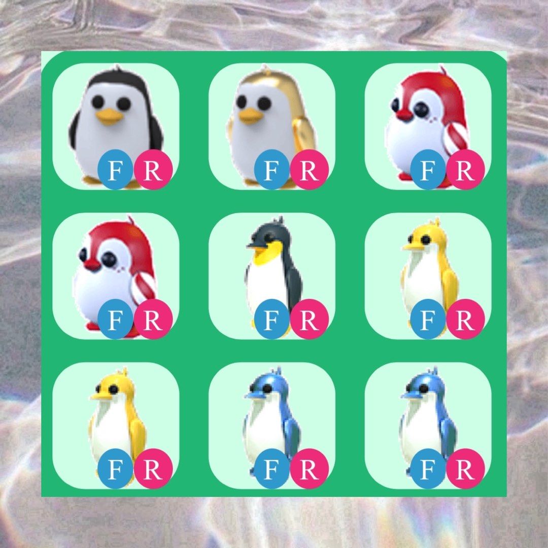 🐧🤍 cheap adopt me penguins - penguin | golden penguin | peppermint penguin  | king penguin | golden king penguin | diamond king penguin, Video Gaming,  Gaming Accessories, In-Game Products on Carousell