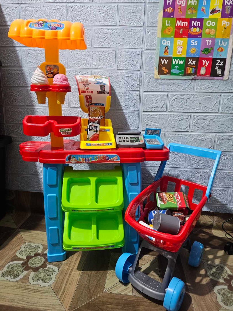 Checkout Counter with Push cart, Hobbies & Toys, Toys & Games on Carousell