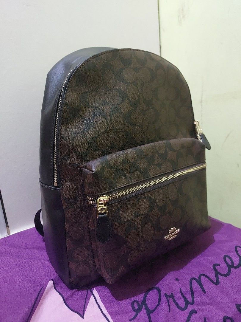 Coach Backpack (Category: Luxury Bags & Wallets) located in Manila. Submitted by melestrada49550 (Listing ID 1316011525, Image 3). Description: Coach Backpack large size ykk zipper made in vietnam with good quality and condition.