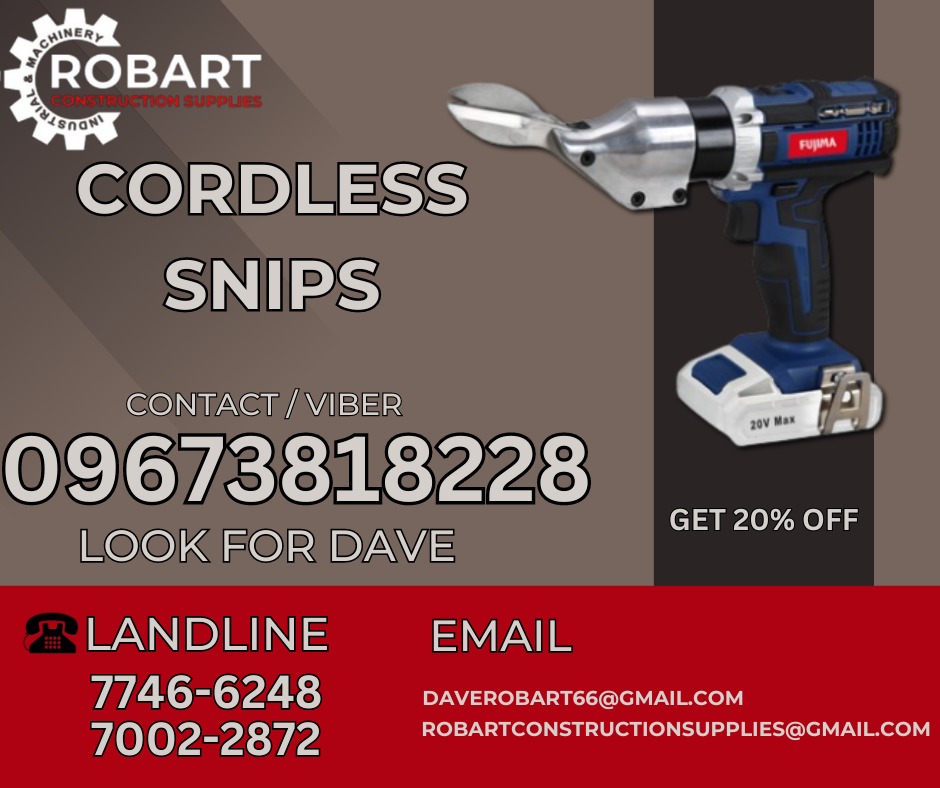 CORDLESS SNIPS Commercial Industrial Industrial Equipment on Carousell