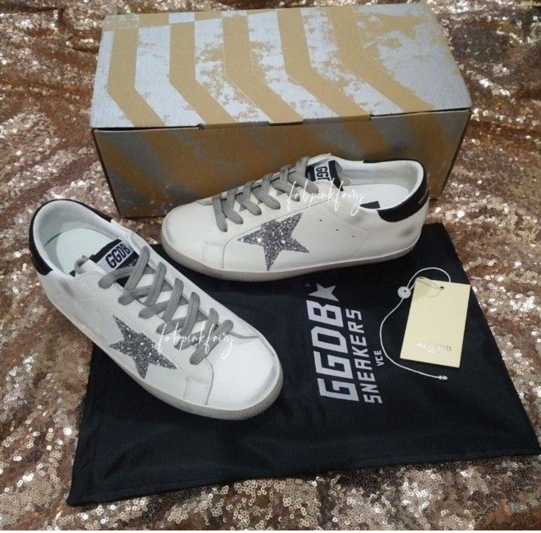 EU 36 US 5 SALE FIXEDPRICE GGDB Sneakers GGDB White Sneakers Silver Star Celebrity Sneakers Golden Goose Sneakers Golden Goose Deluxe Brand White Rubbershoes Payday Sale Sweldo Sale Women s Fashion Fo...
