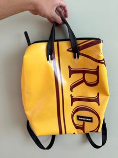 FREITAG PETE 美品 FREITAG リュック・バックパック イエロー/ネイビー