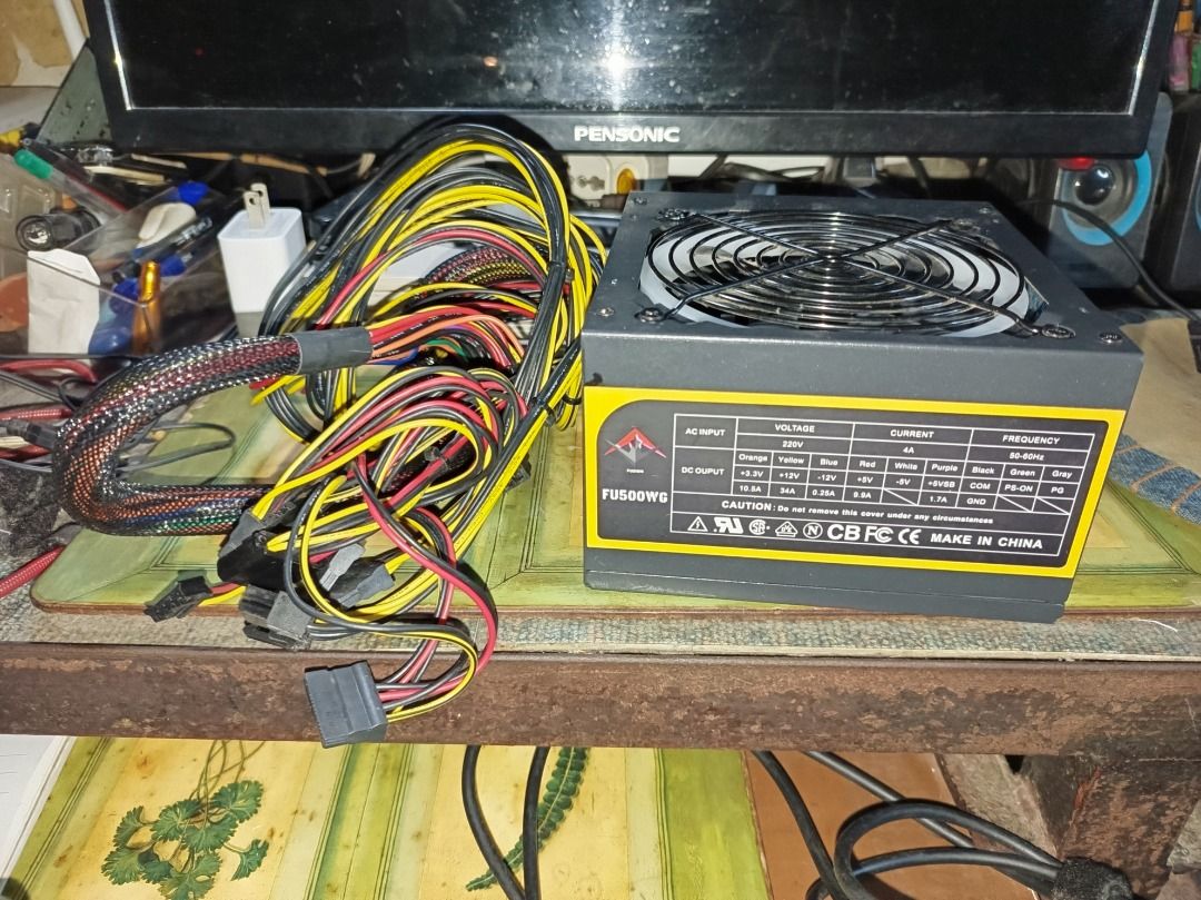 FUZION FU500WG PSU *Defective* (Category: Computer Parts) located in Valenzuela. Submitted by etechete (Listing ID 1315952059, Image 1). Description: ⚠️ WARNING! BUY AT YOUR OWN RISK! THINK HARDER BEFORE YOU MAKE YOUR DECISION!⚠️ I'm selling this broken Fuzion FU500WG PC Power Supply Unit, completed with the box. Here are the ff: • I purchased this item on January this year, alongside with another broken GPU Card; "CERVVO Radeon RX580 8GB". 📆 • 