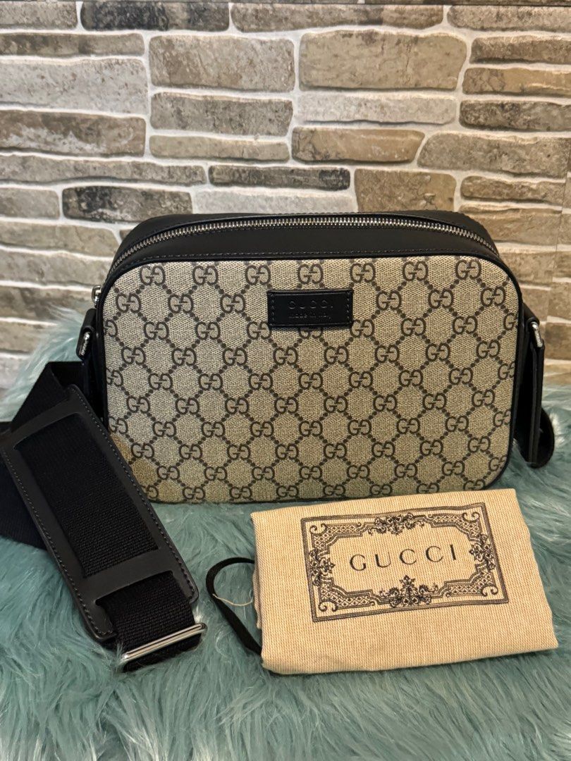 Gucci GG Supreme Canvas Camera Bag Luxury Bags Wallets on Carousell