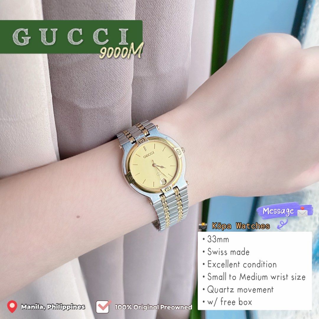 Gucci bi colour watch discount