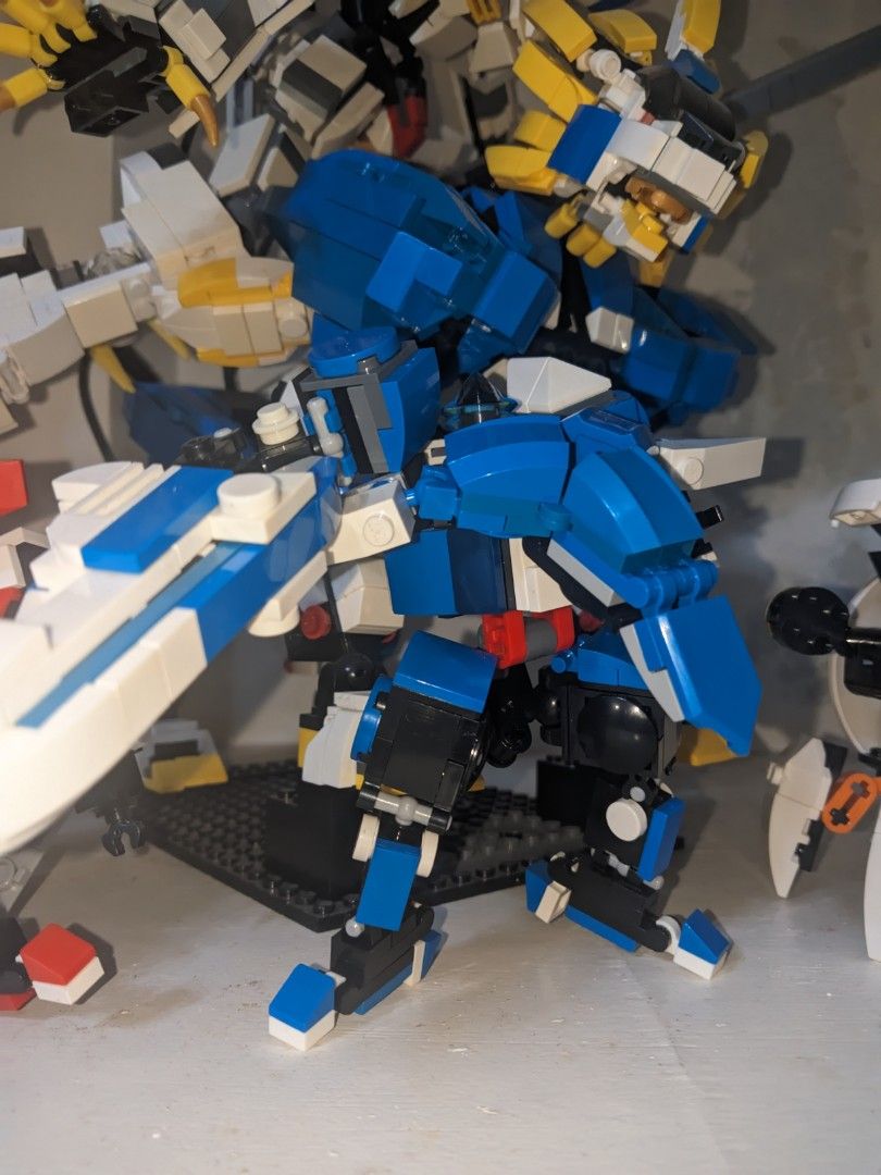 Gundam and Zoid Lego (Category: Lego & Building Sets) located in Cavite. Submitted by blarix (Listing ID 1316052875, Image 3). Description: -1 Gundam Barbatos -1 Zoid Murasame Liger -3 dragon force mech - 9000+ pcs of lego total.
