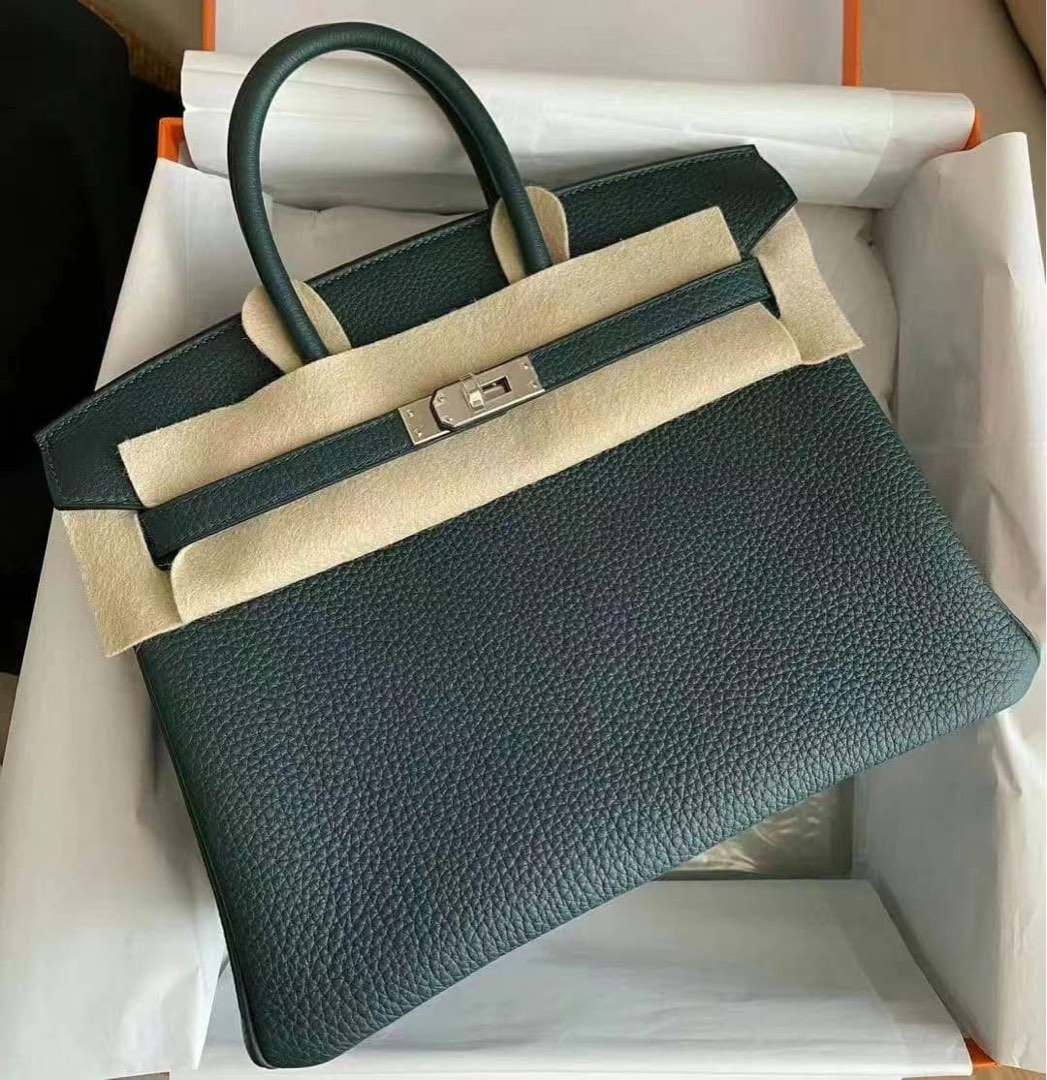 Hermes Birkin 25 Vert Cypress Togo PHW 24072302 Luxury Bags Wallets on Carousell