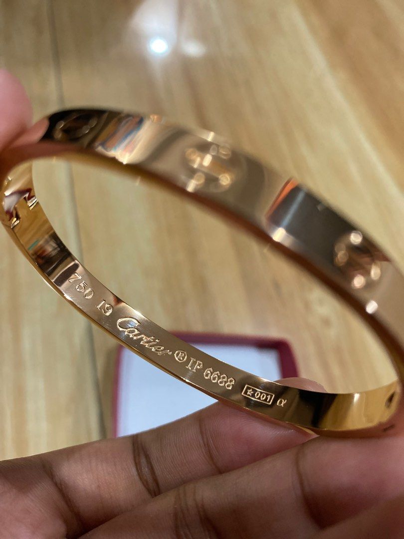HIGH QUALITY PREMIUM ROSEGOLD CARTIER LOVE BRACELET BANGLE Women s Fashion Watches Accessories Other Accessories on Carousell