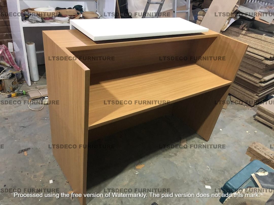 HPL LAMINATED COUNTER DESK TABLE OFFICE PARTITIONS, Furniture & Home ...