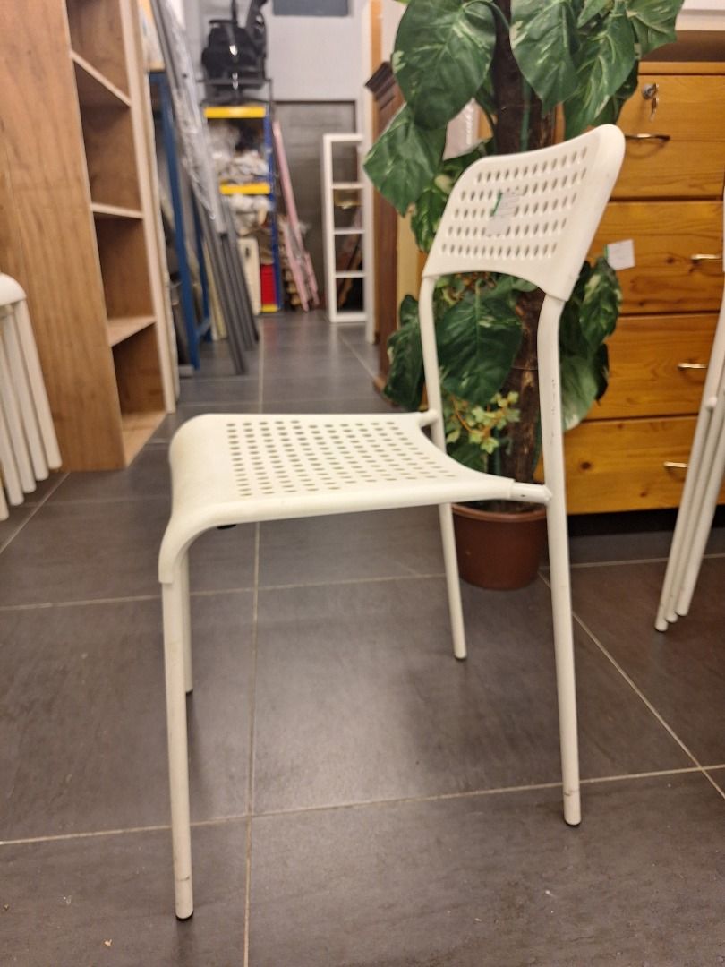 IKEA ADDE Dining Chair, white, | IKEA ADDE, Kerusi Makan, putih ...