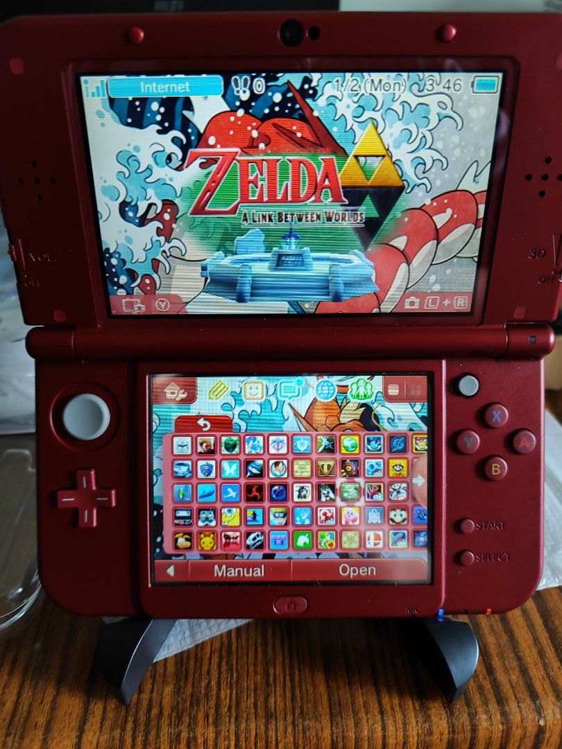 ニンテンドー3DS/2DS nrkv 3DS/2DS/DS Nintendo 3Ds Ll Silver Body With Game Software
