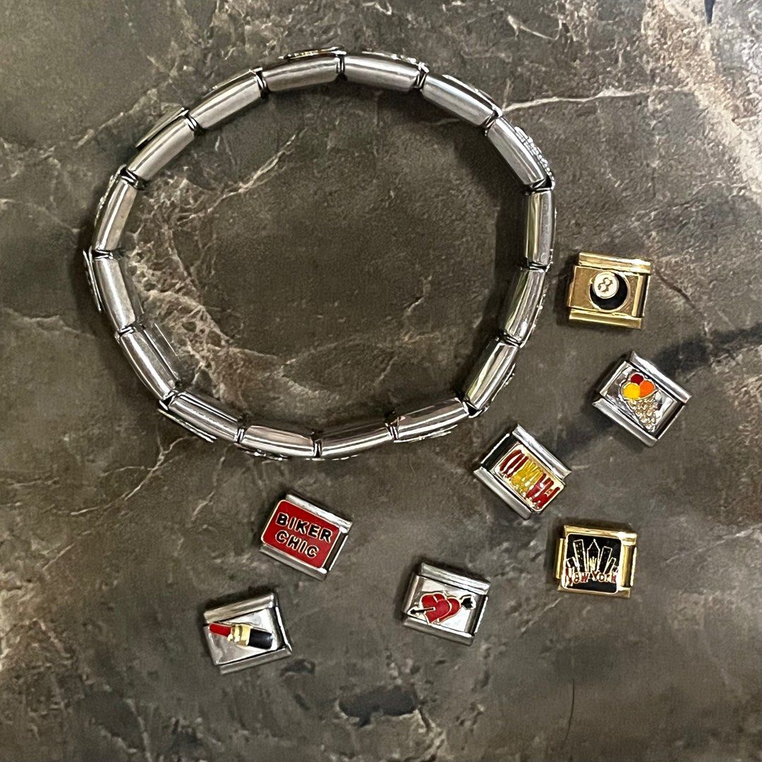 Premium Italian Charms | Bracelet (Category: Charms) located in Manila. Submitted by mmonsdeclutters (Listing ID 1315956856, Image 2). Description: wts lfb ufs fs | italian charms •sold per piece • refer to 2nd & 3rd picture for available charms •silver charms: ₱60/ golden charms: ₱80 •inclusive of packaging fee • mod: gcash •mod: jnt, lbc, flash, or sdd (grab/ lalamove) •loc: marikina/ San Mateo rfs: got new charms from a pop up .