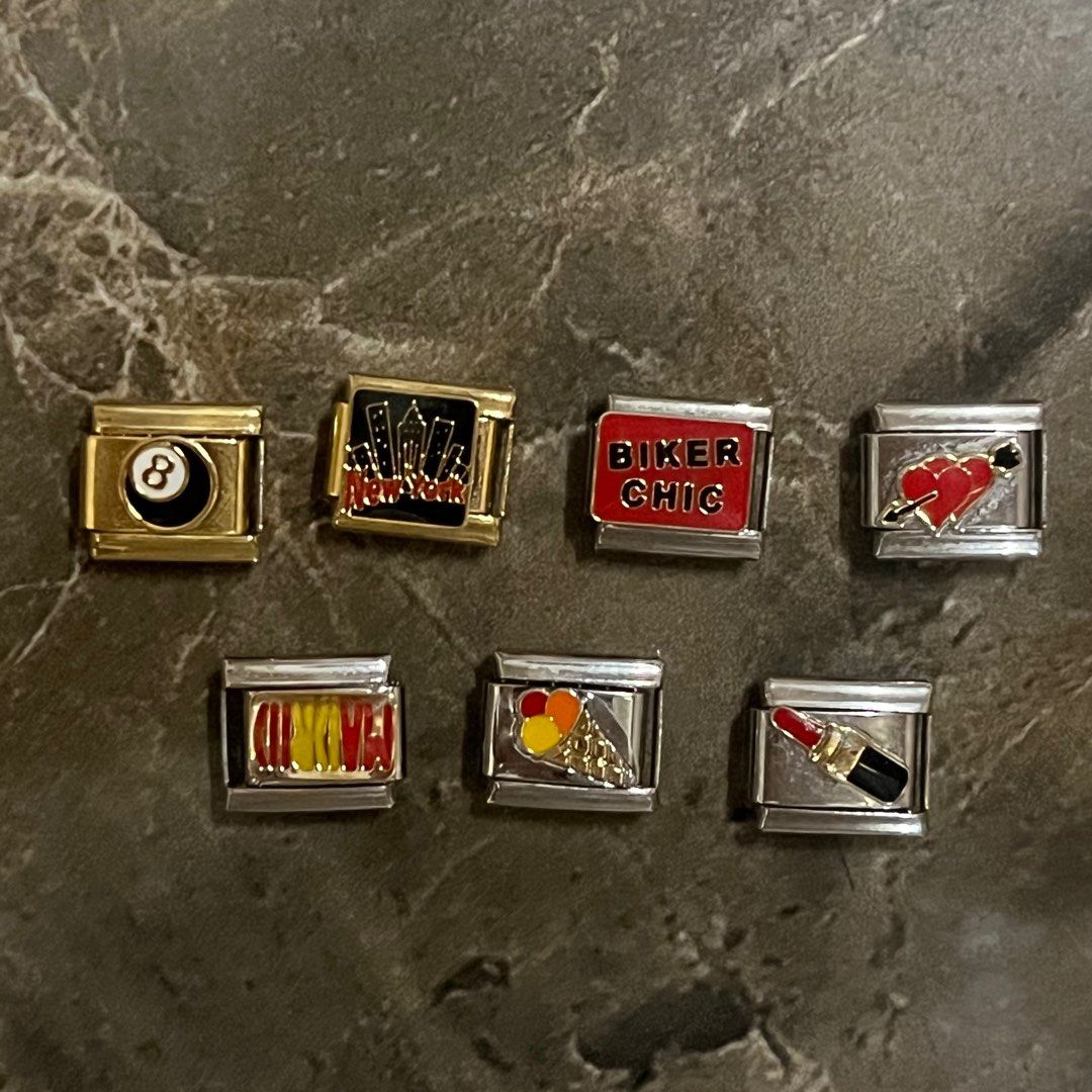 Premium Italian Charms | Bracelet (Category: Charms) located in Manila. Submitted by mmonsdeclutters (Listing ID 1315956856, Image 3). Description: wts lfb ufs fs | italian charms •sold per piece • refer to 2nd & 3rd picture for available charms •silver charms: ₱60/ golden charms: ₱80 •inclusive of packaging fee • mod: gcash •mod: jnt, lbc, flash, or sdd (grab/ lalamove) •loc: marikina/ San Mateo rfs: got new charms from a pop up .