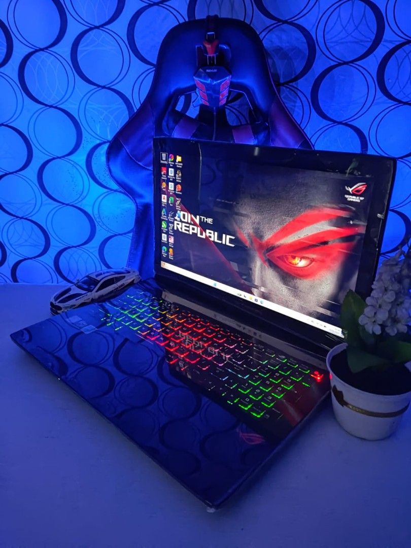 Laptop Gaming Asus Rog Strix Ram 32gb Ssd+hdd Dual Vga Nvidia Siap