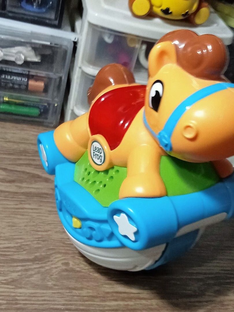 LEAPFROG ROLL AND GO ROCKING HORSE (Category: Infant Playtime) located in Batangas. Submitted by amerie_store (Listing ID 1316063484, Image 2). Description: -WYSIWYG -batt op/working 🔊Kindly visit & follow my FB page for more updated Toys,Aniks,etc...🤩 👉AMERIE COUTURE👈.