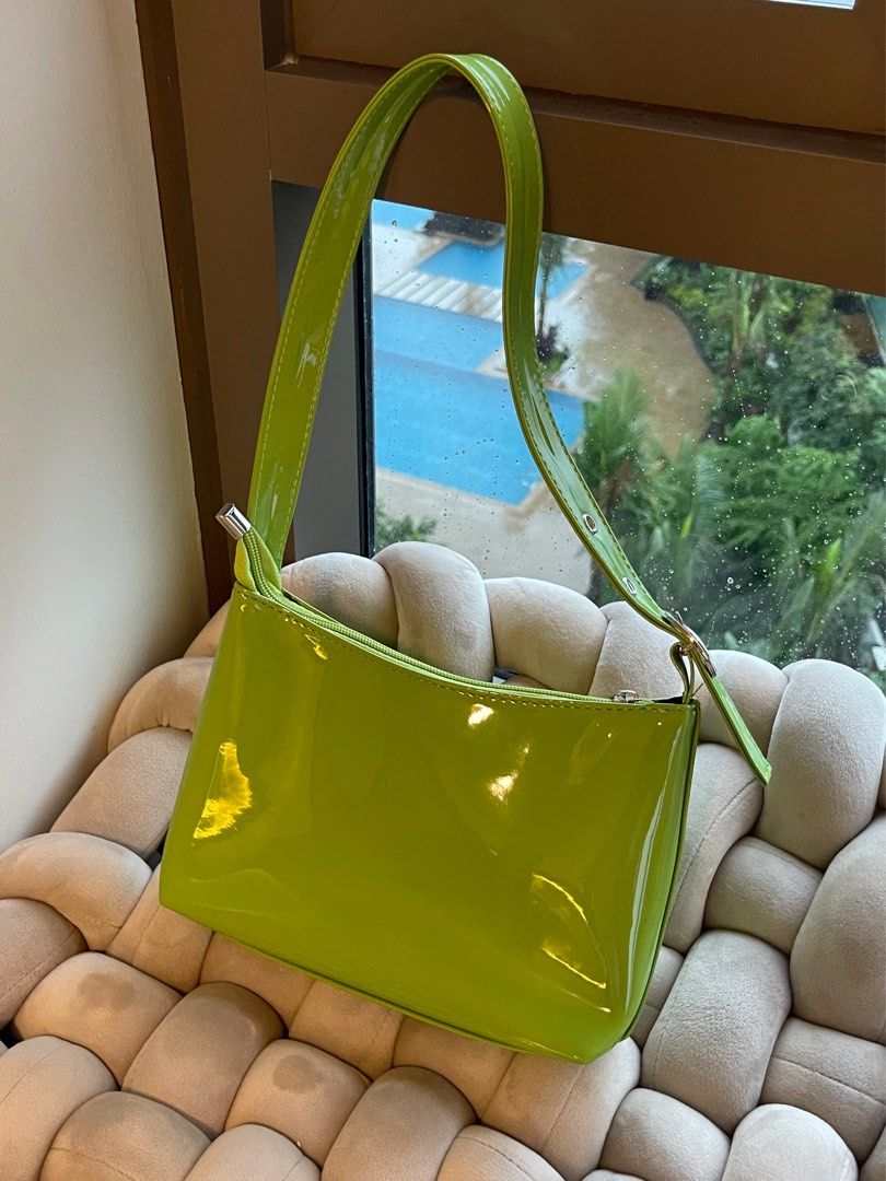 Lime Green Shoulder Bag Women s Fashion Bags Wallets Shoulder Bags on Carousell