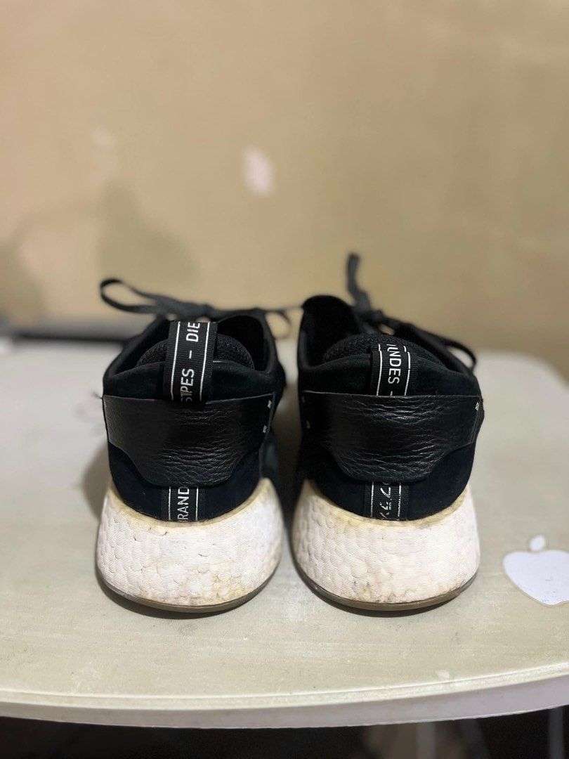 Mens ADIDAS Originals NMD C2 Suede Black White Foam Lace Sneakers BY3011 Men s Fashion Footwear Sneakers on Carousell