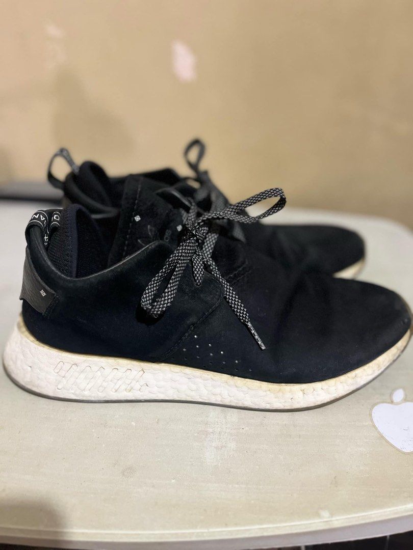 Mens ADIDAS Originals NMD C2 Suede Black White Foam Lace Sneakers BY3011 Men s Fashion Footwear Sneakers on Carousell
