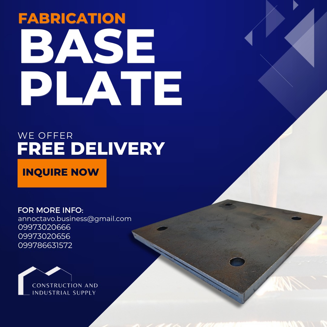 MS Base Plate 8mm | 10mm | Circular Plate |12mm | Anchor Bolt | Gusset ...