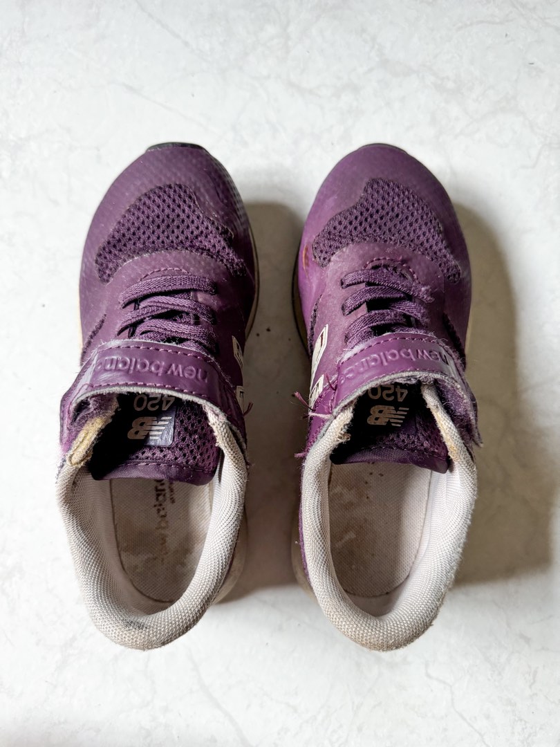 New Balance 420 Kids Sneakers in Purple Babies Kids Babies Kids Fashion on Carousell