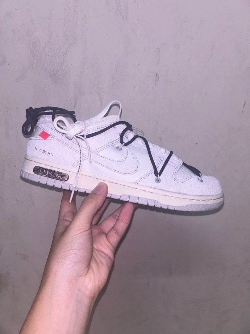 Nike Dunk low Off white Lot 20, Men's Fashion, Footwear, Sneakers