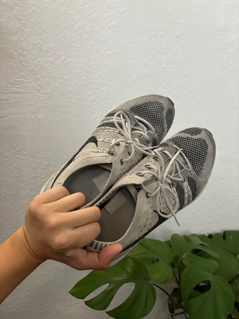 Nike grey knit trainers shop