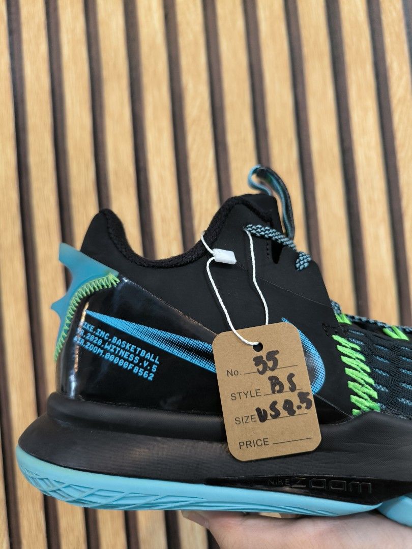 NIKE LeBron Witness 5 Blk Blue Lagoon Green Basketball Shoes men size Men s Fashion Footwear Sneakers on Carousell