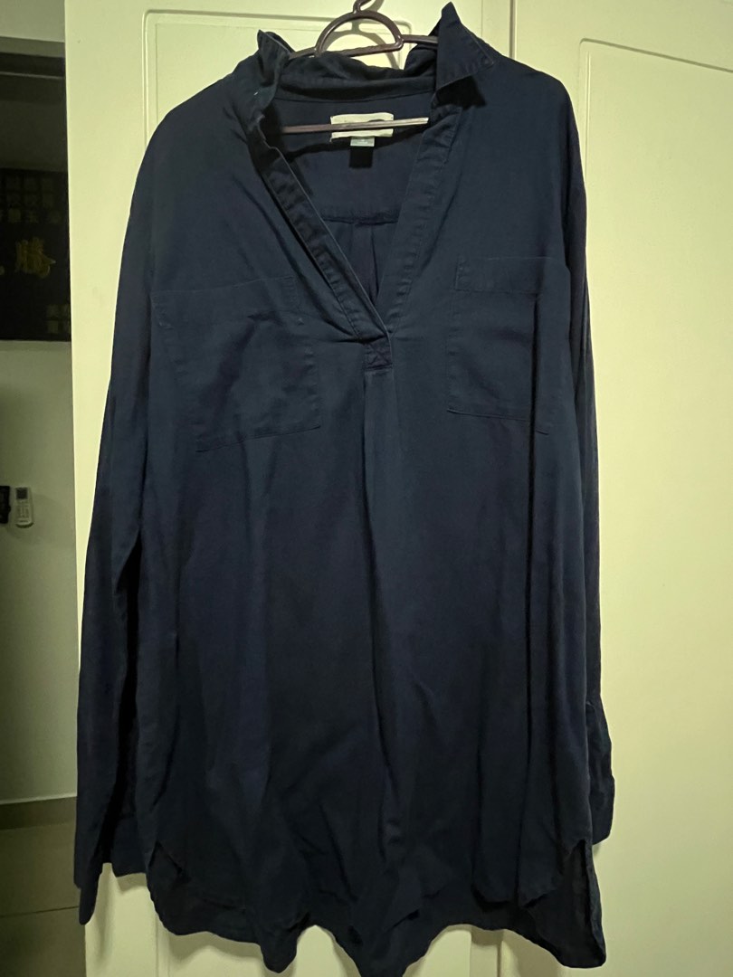 Old Navy Tunic Blouse cotton linen Women s Fashion Tops Blouses on Carousell