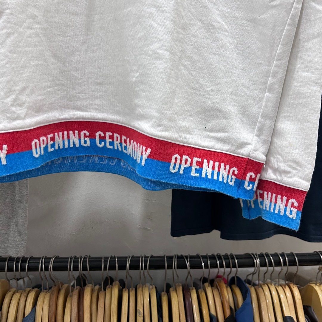 Opening ceremony elastic logo hoodie store