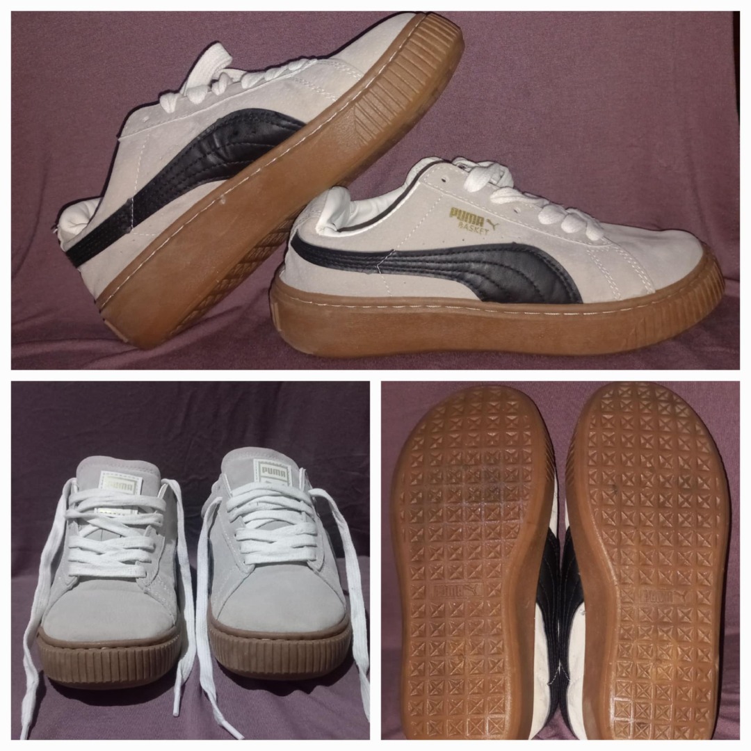Puma basket platform patent marshmallow on sale