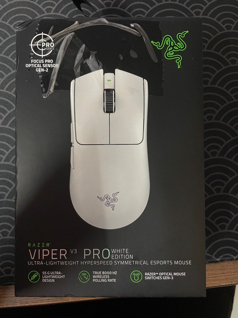 Razer Viper V3 Pro White Edition (BRAND NEW), Computers & Tech 